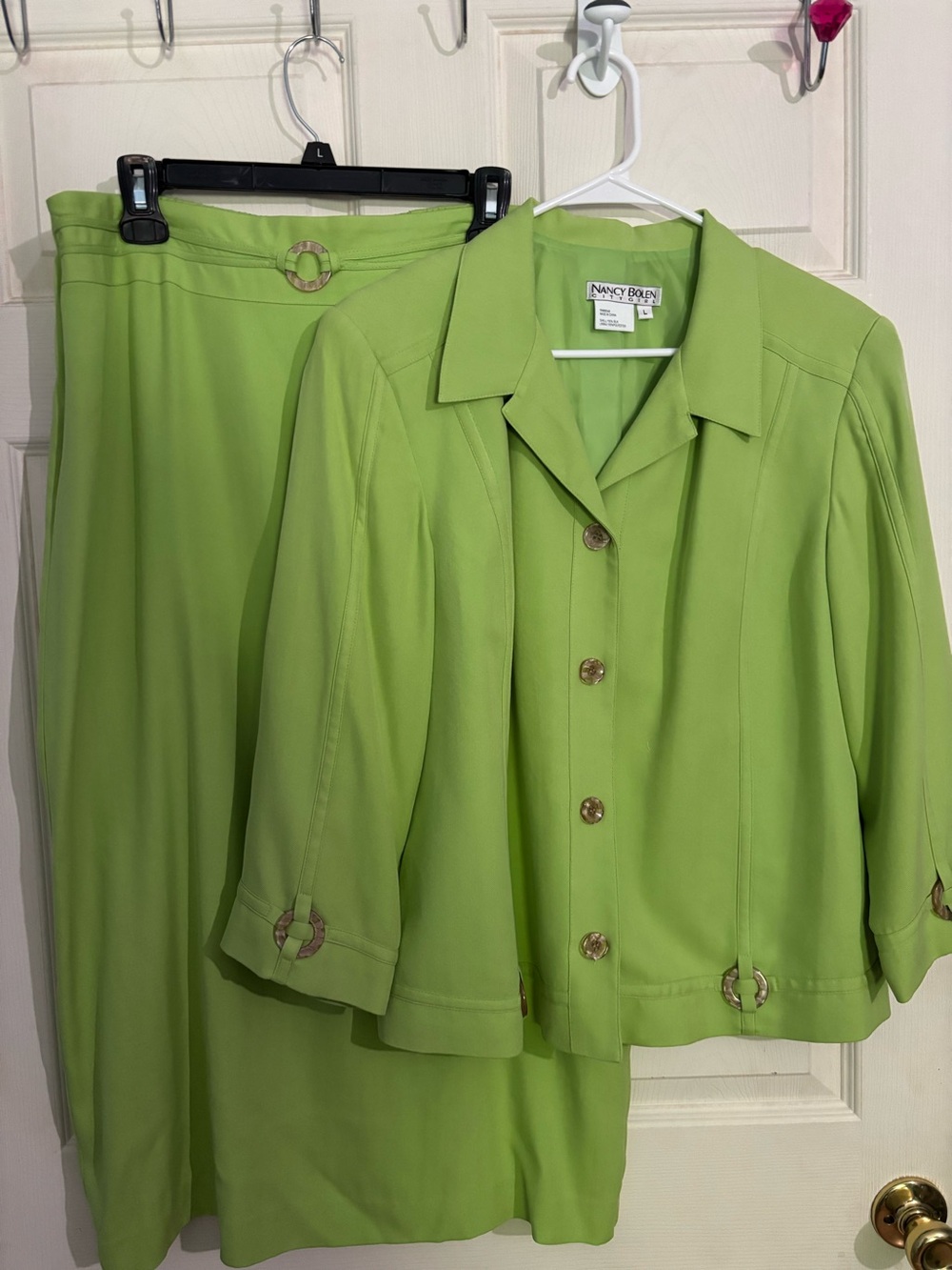 Lime Green Summer Skirt Suit